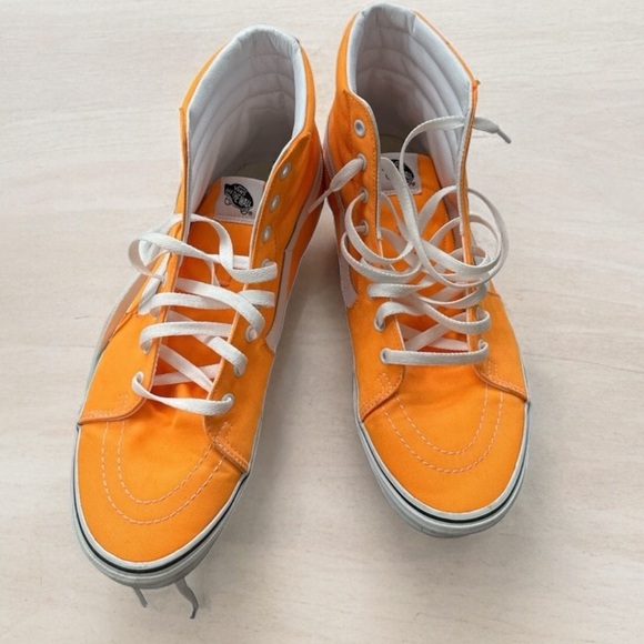 Vans Sk8-Hi Desert Sun Orange True White Sneakers Mens Size 12. - Picture 1 of 6